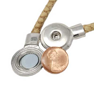 Faux Leather Magnetic SNAP Choker - Image 7