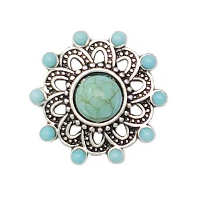 Turquoise Burst Treasure Snap