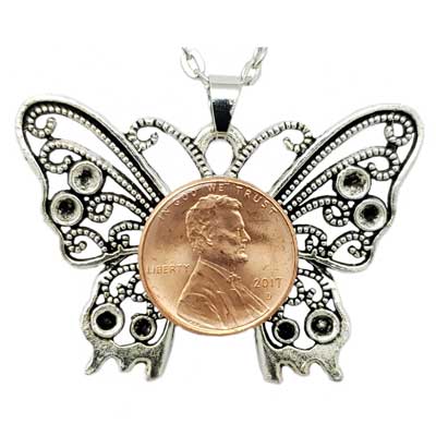 Small Butterfly SNAP Necklace - Image 2