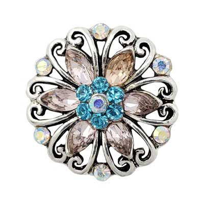 Turquoise Blossom Treasure Snap