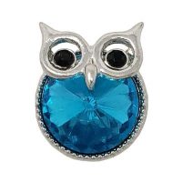 Turquoise Crystal Owl Treasure Snap