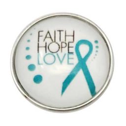 FAITH, HOPE, LOVE Cancer Awareness Treasure Snap