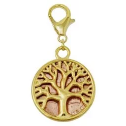 Tree of Life Gold-tone Penny Charm