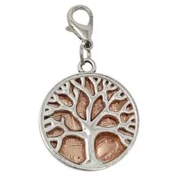 Tree of Life Silver-tone Penny Charm