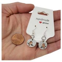 Bird Copper Mini Penny Earrings