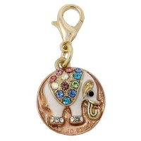 Glitzy Elephant Penny Charm