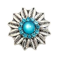 Feathery Turquoise Treasure Snap