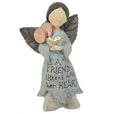Rustic Friendship Heart Angel