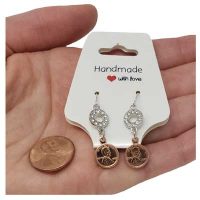 Crystal Mini Penny Earrings