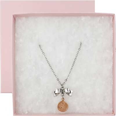 SWEETPEAs Copper Penny Bow Necklace - Image 2