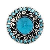 Turquoise Diamante Treasure Snap