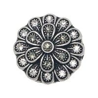 Blackened Metal Flower Treasure Snap