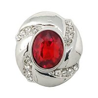 Red Tumbled Crystal Treasure Snap