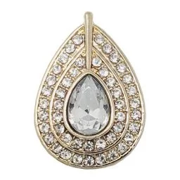 Crystal Tear Drop Treasure Snap