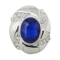 Sapphire Blue Tumbled Crystal Treasure Snap