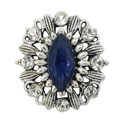 Sapphire Blue Brooch Treasure Snap