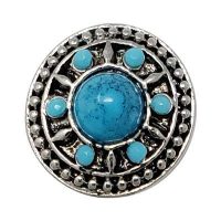 Turquoise Wheel Treasure Snap