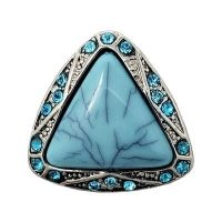 Turquoise Triangle Treasure Snap