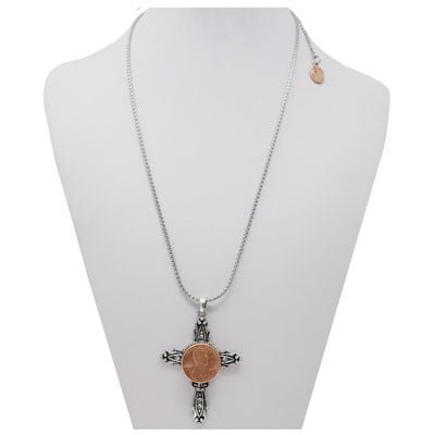 Decorative Cross SNAP Necklace - Image 2