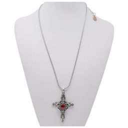Decorative Cross SNAP Necklace