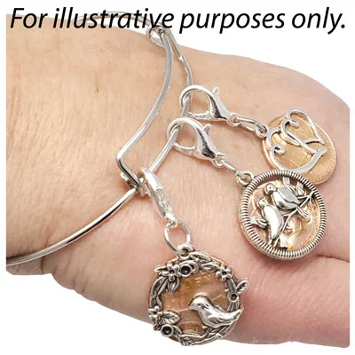 Bird Wreath Penny Charm - Image 3