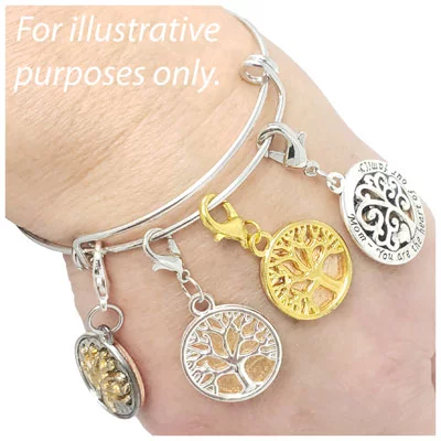 Tree of Life Silver-tone Penny Charm - Image 3