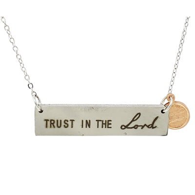 TRUST IN THE Lord Mini Penny Necklace - Image 2