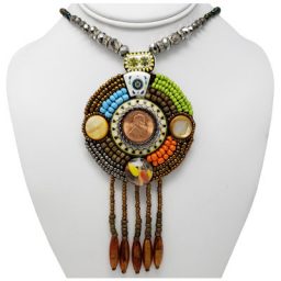 Boho Chic Multi-Colored Penny Necklace