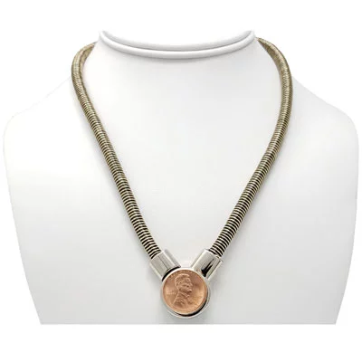 Brass-Tone Magnetic SNAP Choker