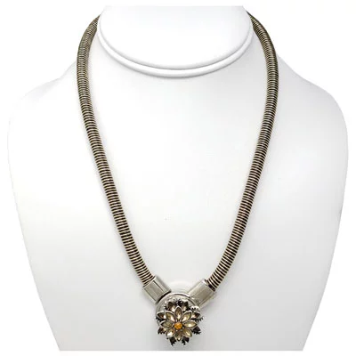 Brass-Tone Magnetic SNAP Choker - Image 3