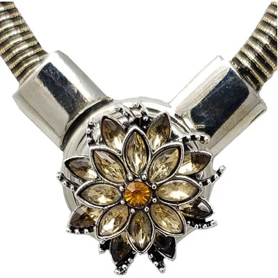 Brass-Tone Magnetic SNAP Choker - Image 2