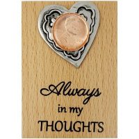 Always in my THOUGHTS Heart Plaque