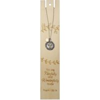 Fearfully and Wonderfully Made Bookmark with Cross Necklace