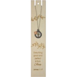 Everything Good and Perfect Bookmark with Cross Necklace