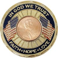 In God We Trust Commemorative Gold-Tone Coin