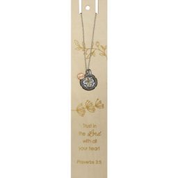 Trust in the Lord Bookmark with Cross Necklace