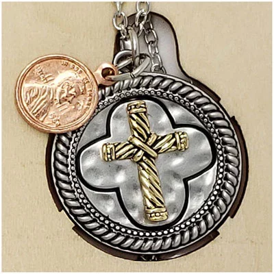 Trust in the Lord Bookmark with Cross Necklace - Image 2