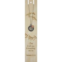God is With You Bookmark with Cross Necklace