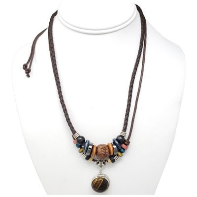 Tree of Life Multi-Beaded Rope SNAP Necklace - Image 3