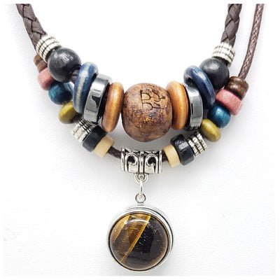 Tree of Life Multi-Beaded Rope SNAP Necklace - Image 4