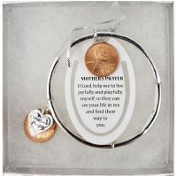 Mother's Prayer Silver-Tone Bracelet with Bookmark
