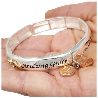 Amazing Grace Silver-Tone Bracelet