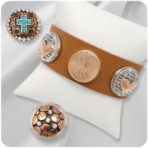 Copper-Tone Snap Jewelry