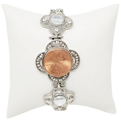 Silver Fleur Snap Bracelet - Image 2