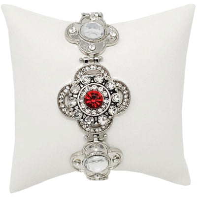 Silver Fleur Snap Bracelet - Image 6