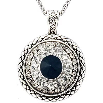 Faithful Crystal's Silver-Tone SNAP Necklace - Image 4