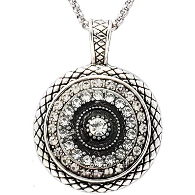 Faithful Crystal's Silver-Tone SNAP Necklace - Image 2